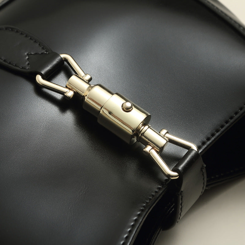 Women’s Leather Shoulder Bags with Metal Buckle image 7