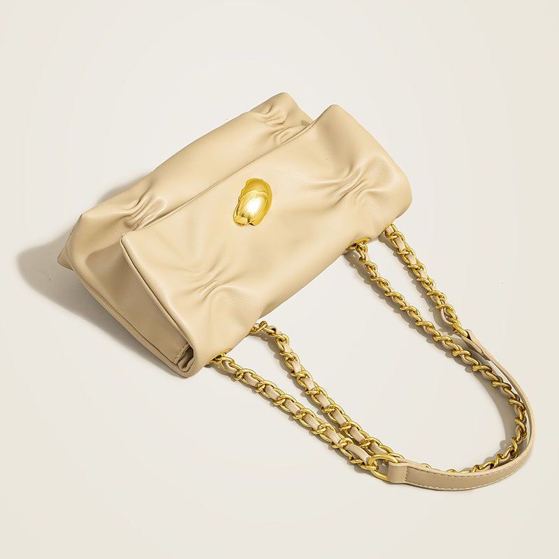 Women’s Slouchy Chain Bags in Vegan Leather image 3