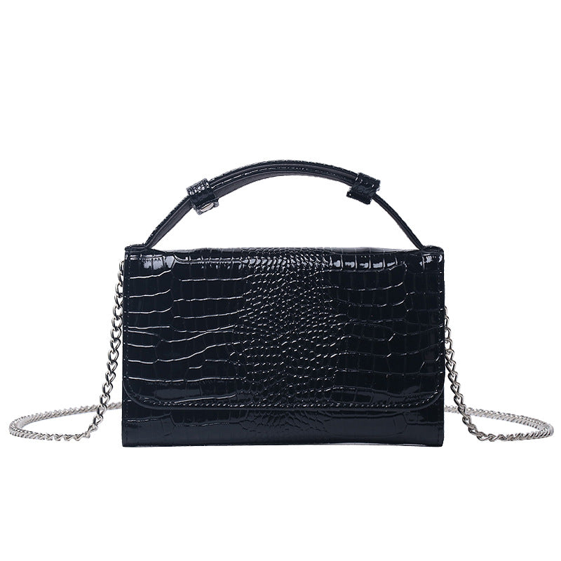 Women’s Lizard Print Mini Chain Bags Genuine Leather image 5