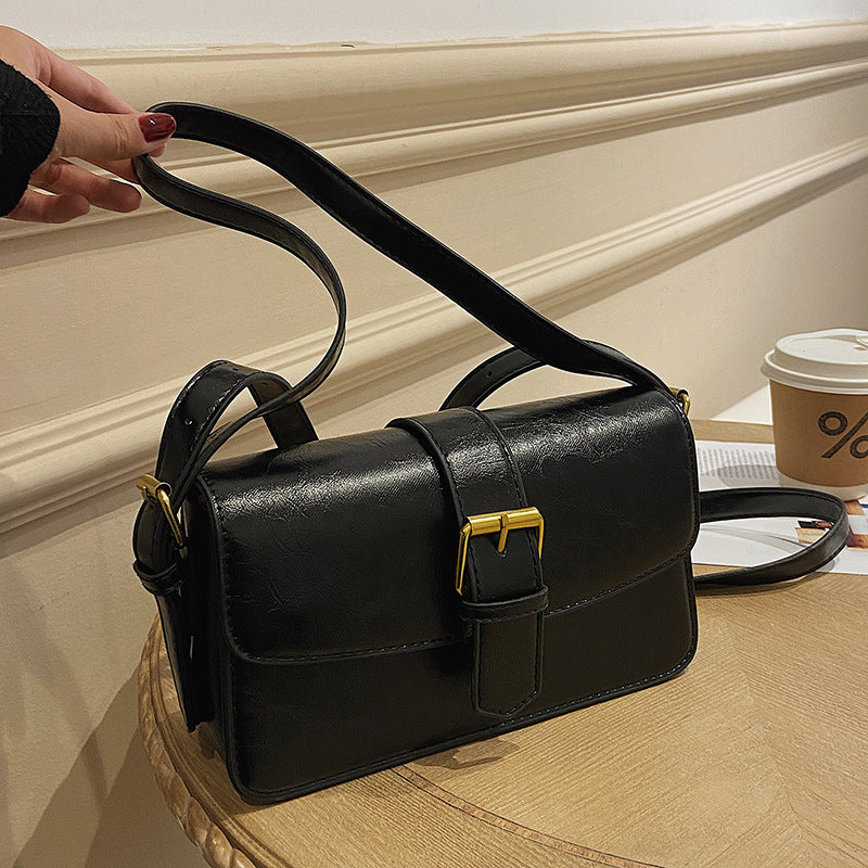 Women’s Buckle in the Middle Shoulder Messenger Bags image 3