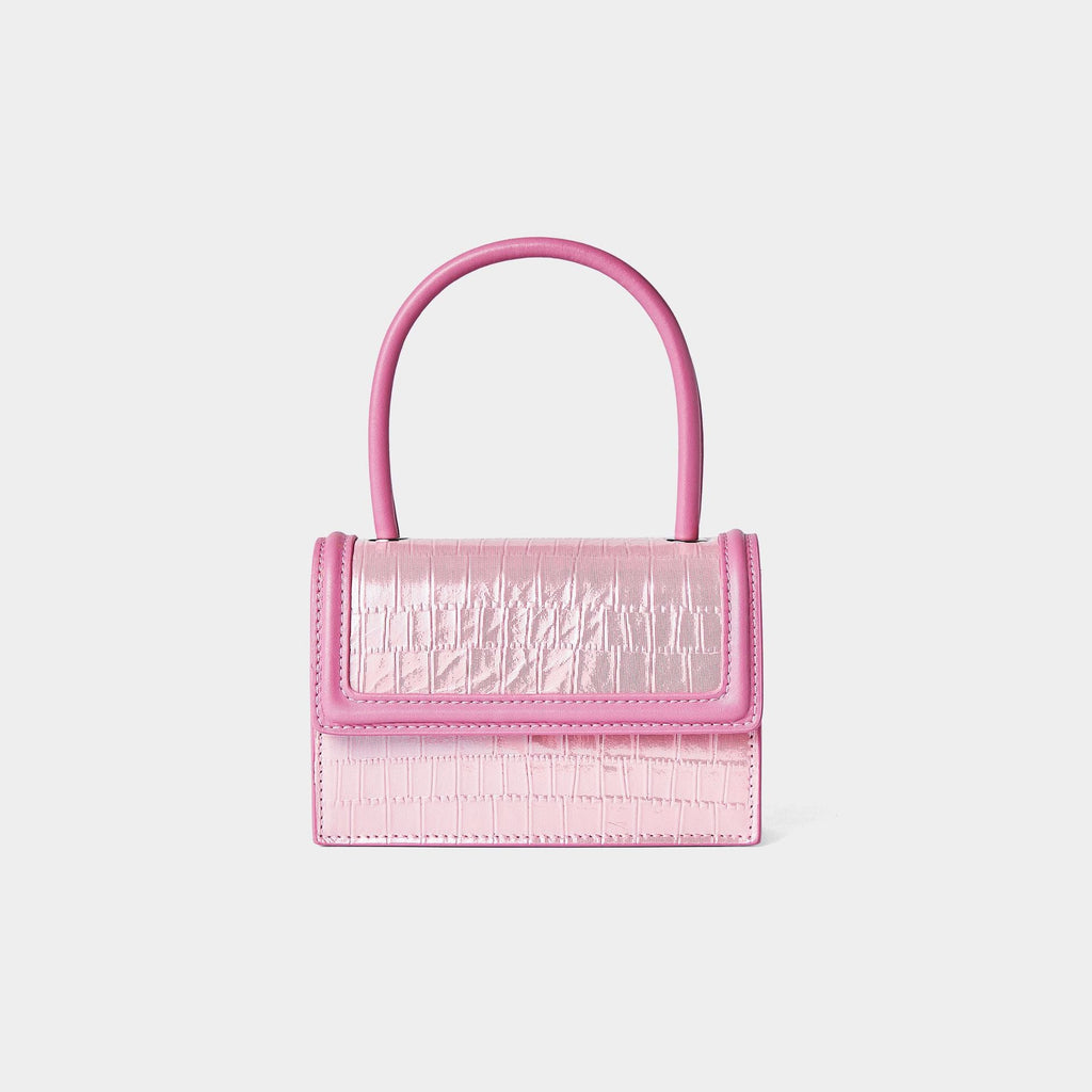 Women’s Leather Mini Top Handle Bags Croc Embossed image