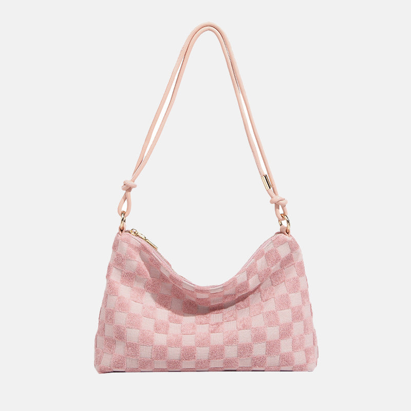 Women’s Checker Hobo Baguette Bags image