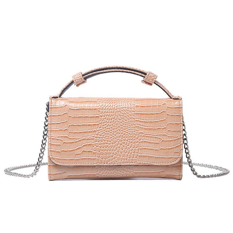 Women’s Lizard Print Mini Chain Bags Genuine Leather image 7