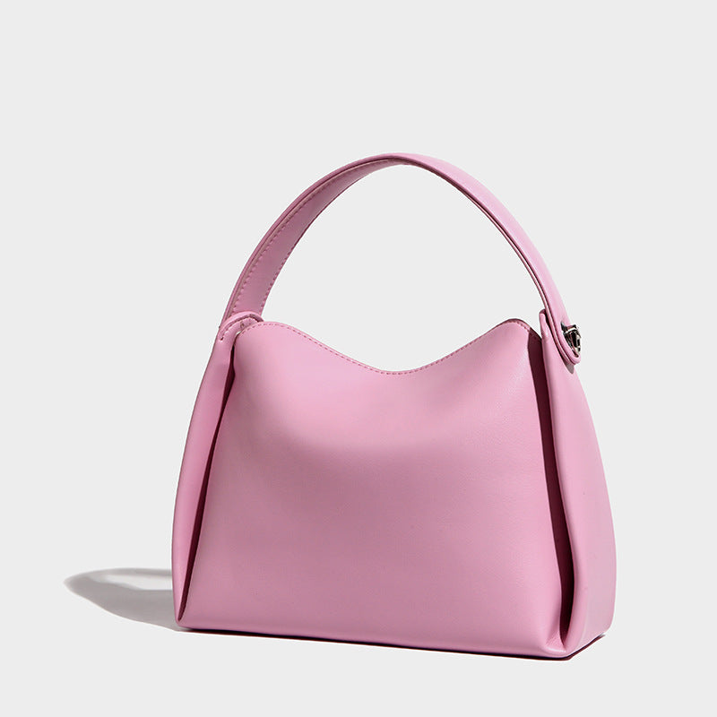 Women’s Minimal Top Handle Shoulder Bags in Vegan Leather image 3