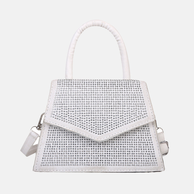 Women’s Rhinestones Flap Mini Top Handle Evening Bags image