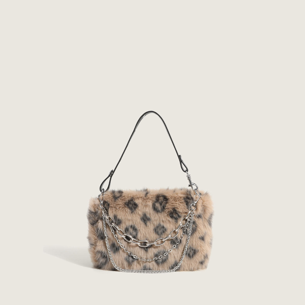 Women’s Furry Printed Handbags image