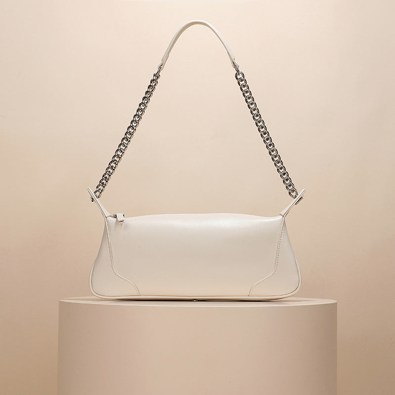Women’s Classic Genuine Leather Baguette Bags image 2