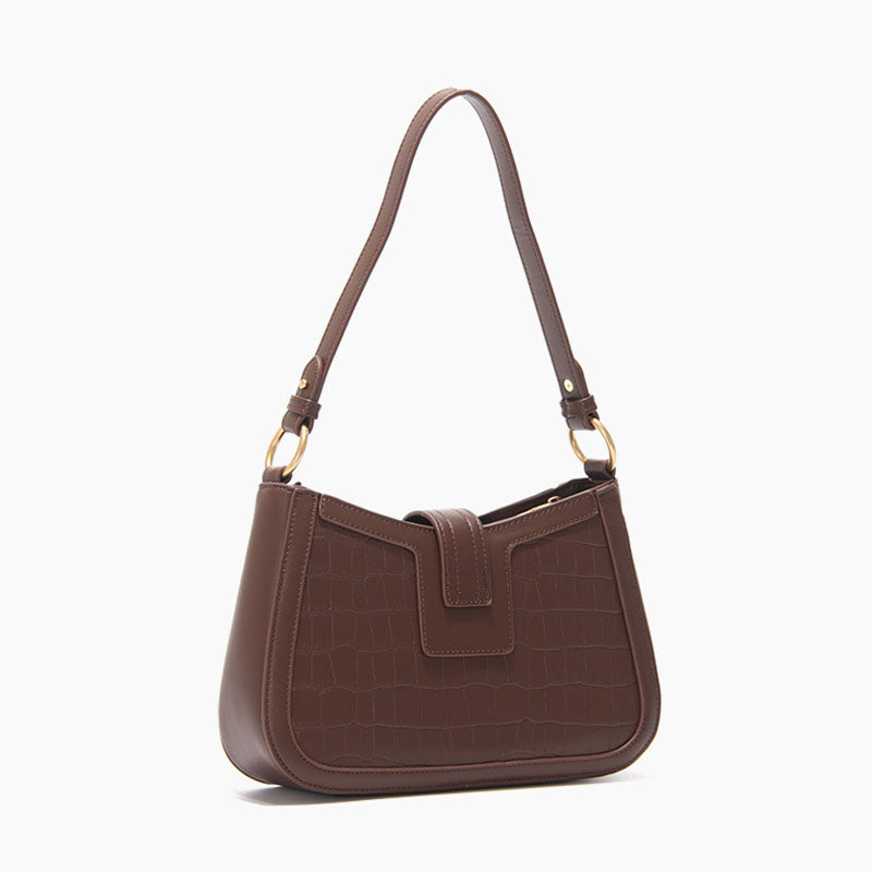 Women’s Croc Baguette Bags in Vegan Leather image 4