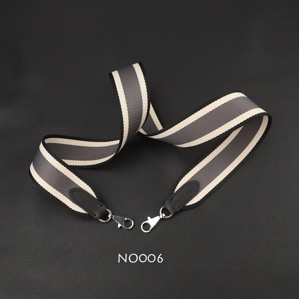 Striped Canvas Bag Strap: Handmade 50mm Replacement Shoulder or Crossbody