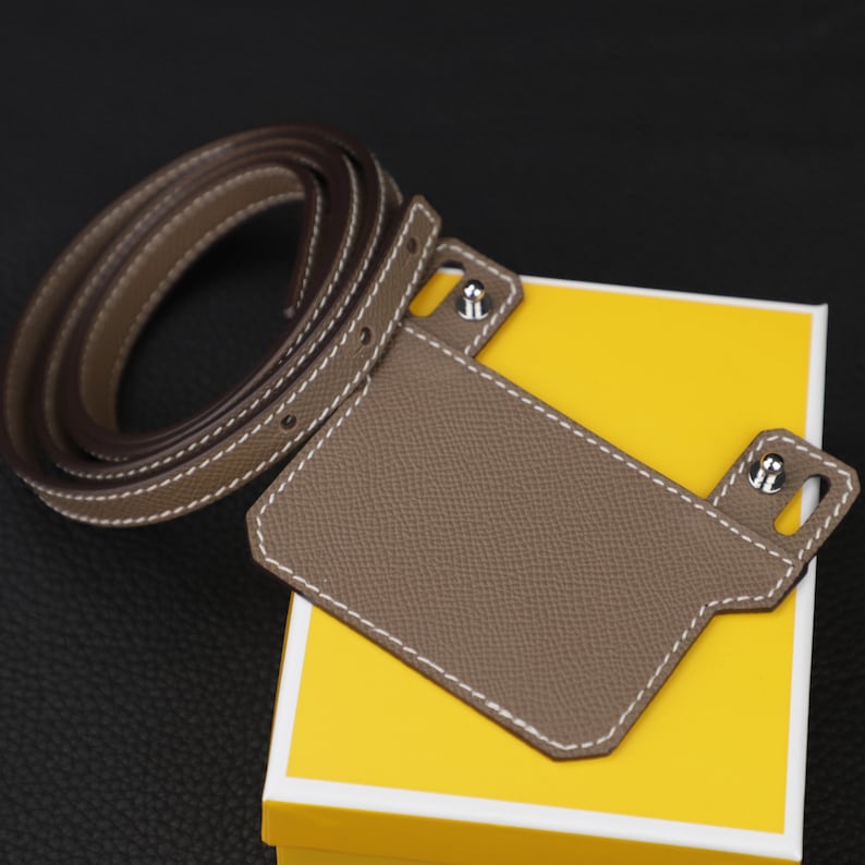Epsom Leather Shoulder Strap: 12mm Wallet Crossbody Strap