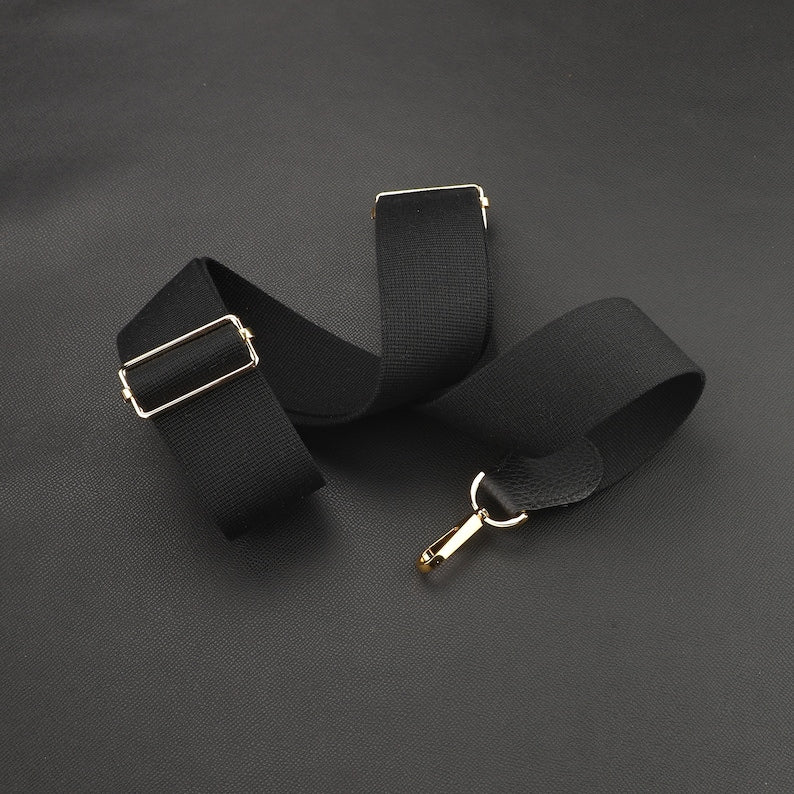 50mm Adjustable Canvas Bag Strap: Leather Crossbody, Guitar Strap