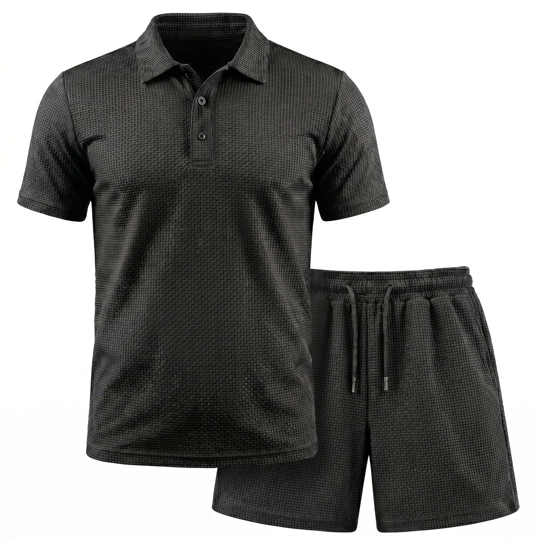 Capri Set – Men’s Ultra Comfortable Shorts and Polo Shirt