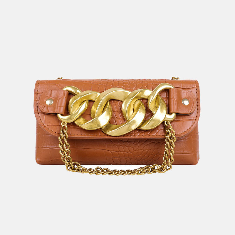 Women’s Croc Embossed Chains Waist Bags image