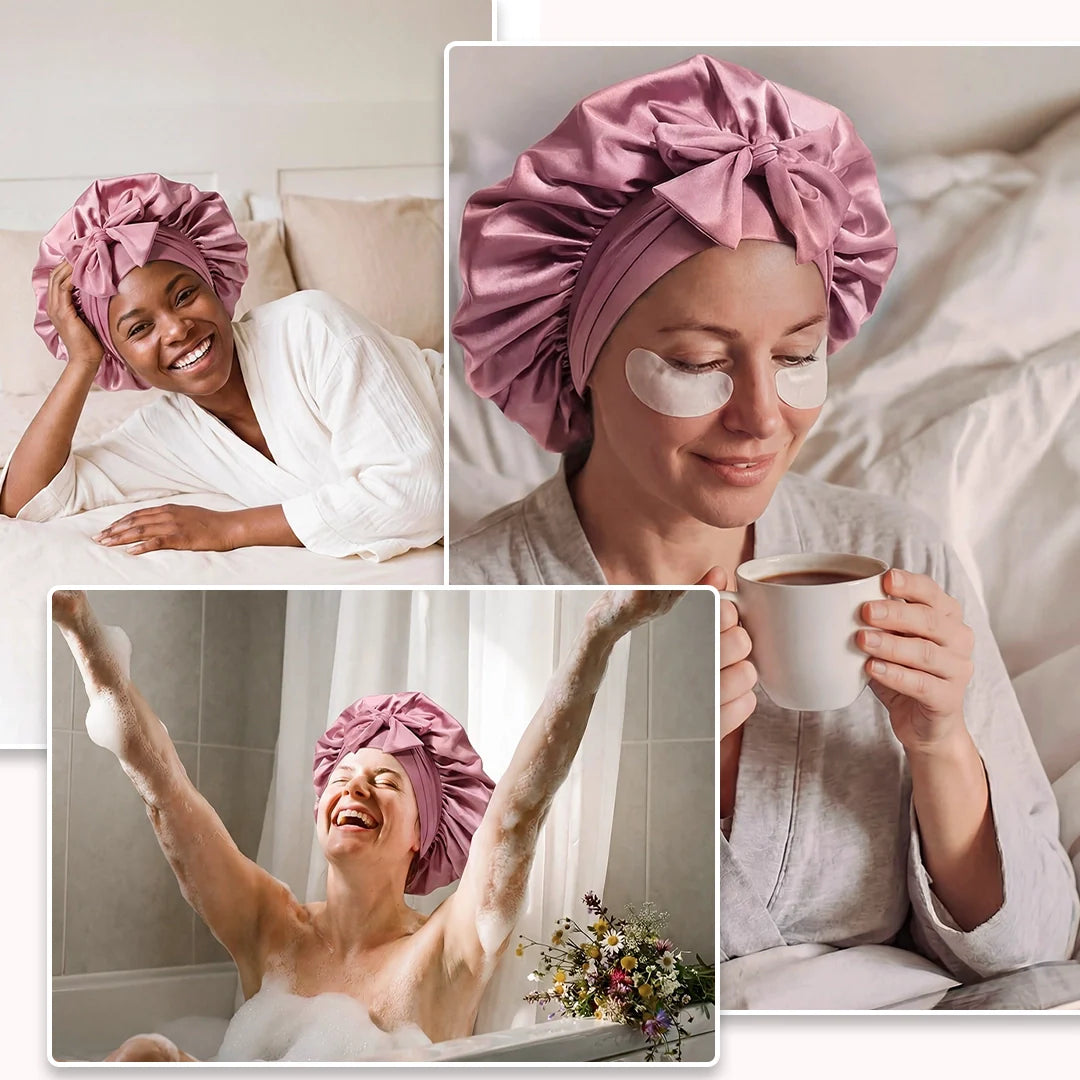 Lovocross Satin Hair Bonnet for Multiple Used