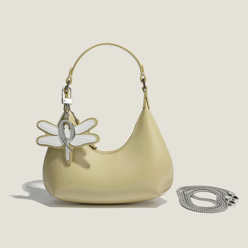 Women’s Genuine Leather Small Hobo Handbags with Crossbody Chains image 2