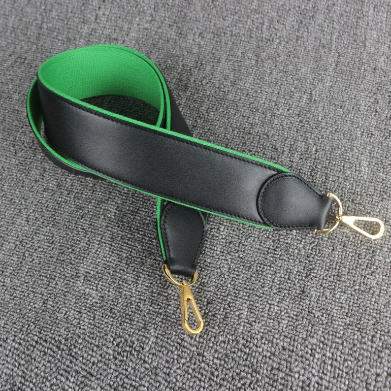 Hermès Style Wide (50mm) Leather & Canvas Bandoulière: Compatible Shoulder Strap Replacement for Kelly Bag