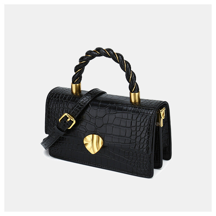 Women’s Croc Print Handbags with Vrossbody Strap in Vegan Leather image 2