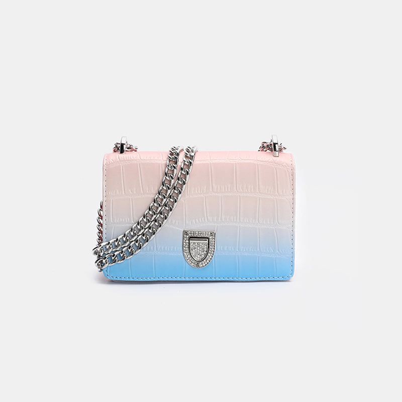 Women’s Croc Print Crossbody Bags in Vegan Leather image