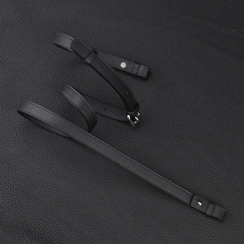 Hermès Style Epsom Leather Adjustable Bandoulière (15mm Ultra-Slim): Compatible Crossbody Strap for Mini Bags & Pochette