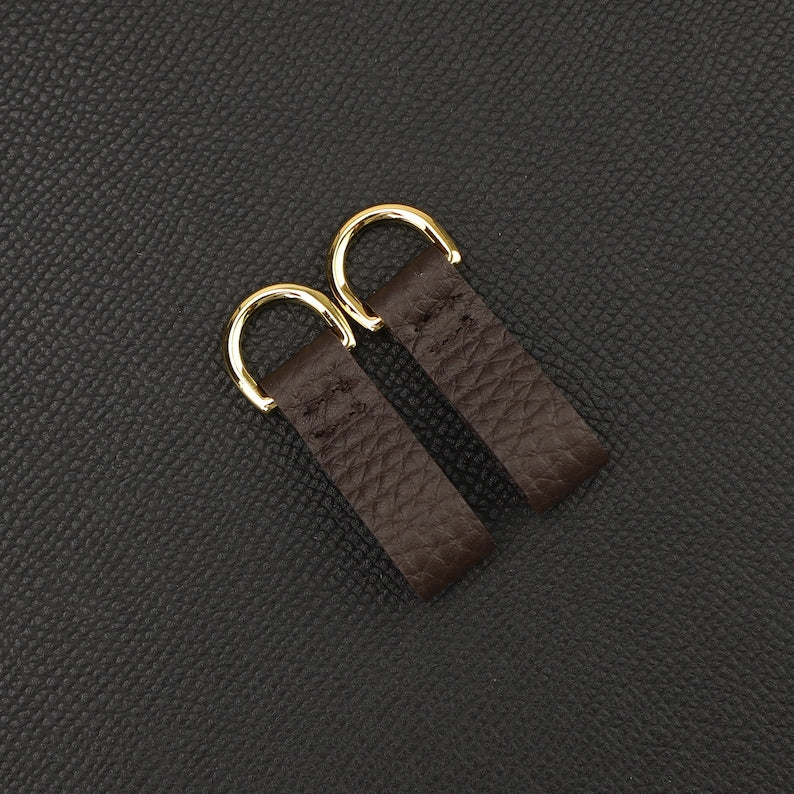 Togo Leather Shoulder Strap Rings: Birkin/Kelly Pochette Adapter (2pcs)