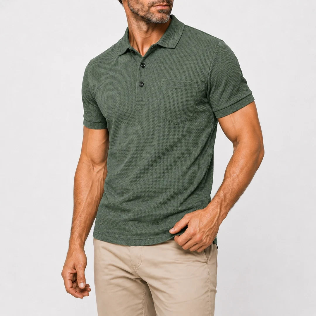 Capri - Men's Ultra Comfortable Pocket Polo Shirt