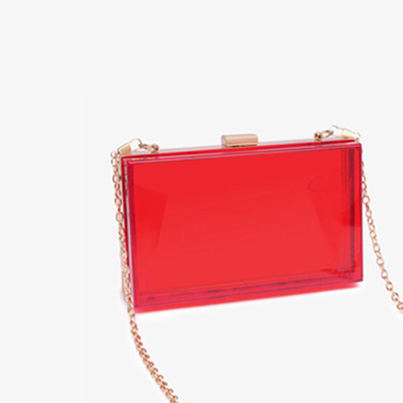 Women’s Square Clear Crossbody Clutch Handbags image 15