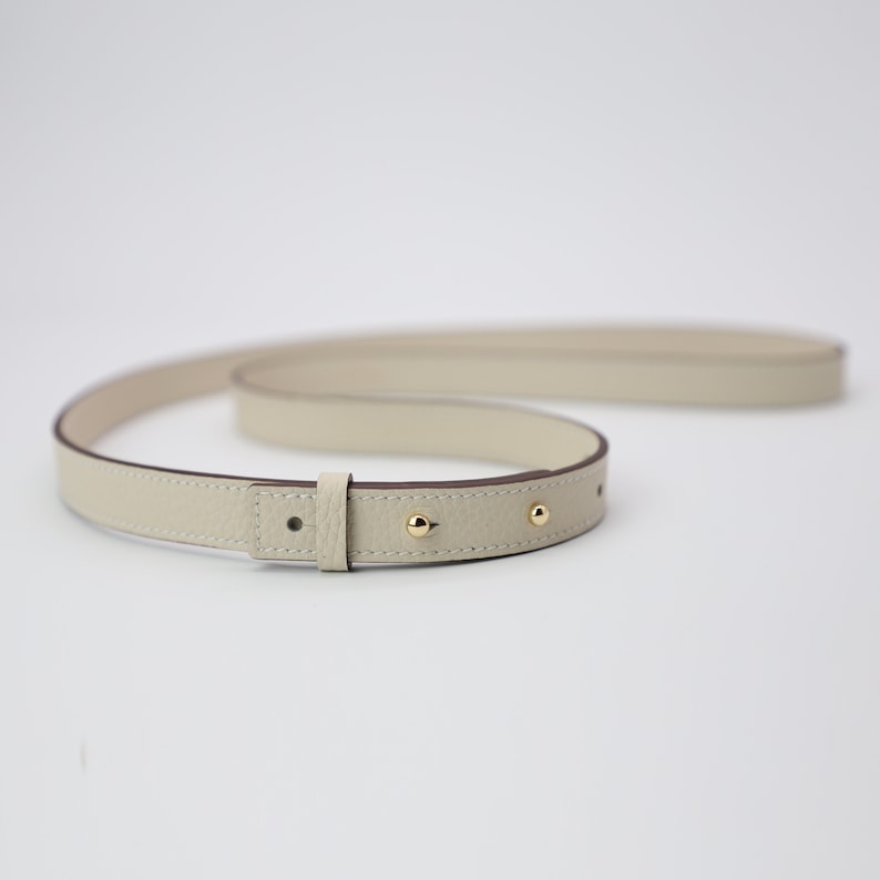 Hermès Style Swift Leather Bandoulière (18mm Ultra-Slim): Replacement Crossbody Strap Compatible with Constance Bags