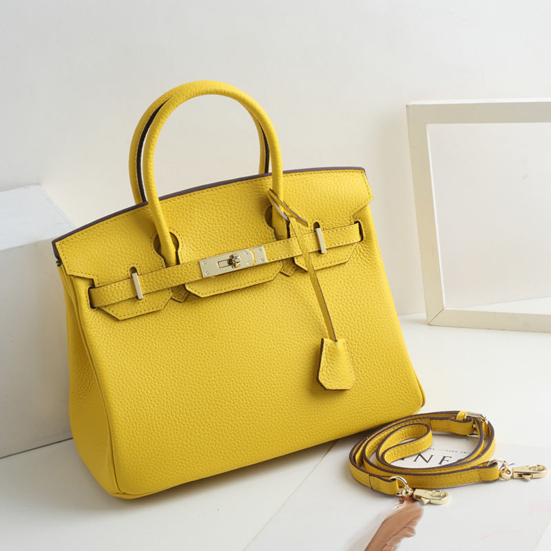 Women’s Genuine Leather Top Handle Handbags – 25cm image 6
