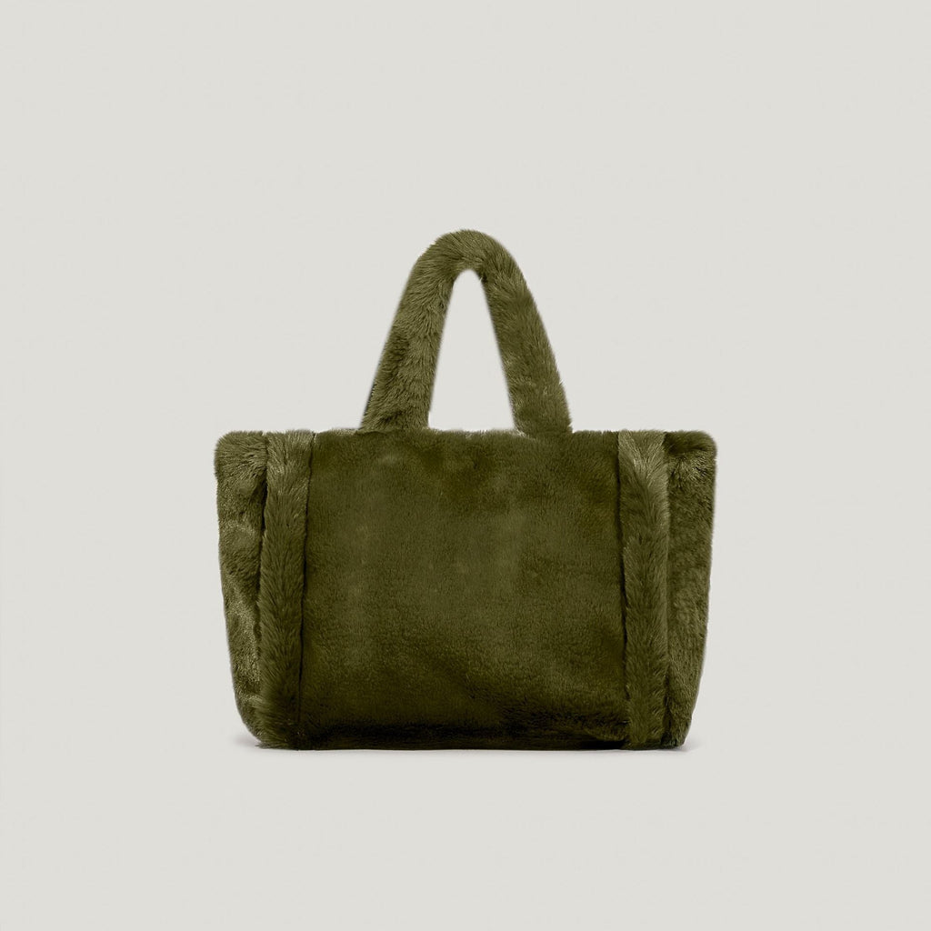 Women’s Large Faux Fur Tote Bags image 12