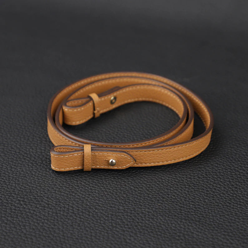 Hermès Style Swift Leather Bandoulière (15mm Slim): Compatible Shoulder/Crossbody Strap for Kelly Pochette Bags