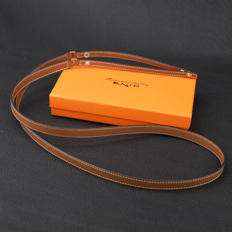 Luxury Swift Leather Bandoulière (15mm Slim): Compatible Crossbody Strap Replacement for Triomphe & Small Designer Bags