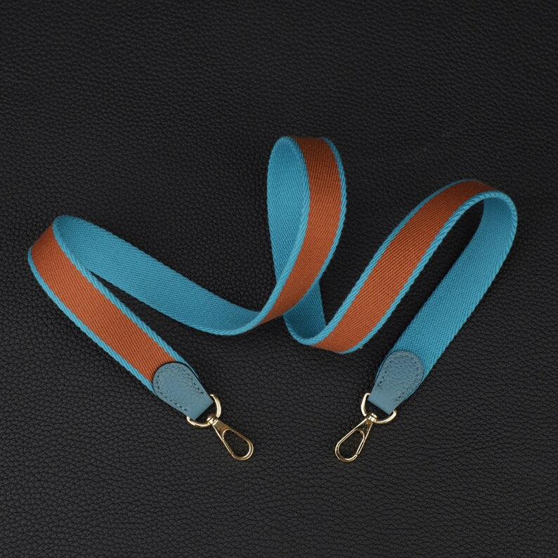 25mm Bi-color canvas shoulder bag strap for evelyn TPM,33 colors avaliable