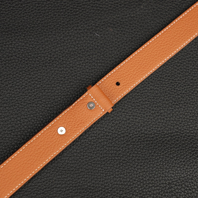 Hermès Style Etoupe (18) Togo Leather Adjustable Bandoulière: Compatible Shoulder/Crossbody Strap for Picotin & Lindy Bags