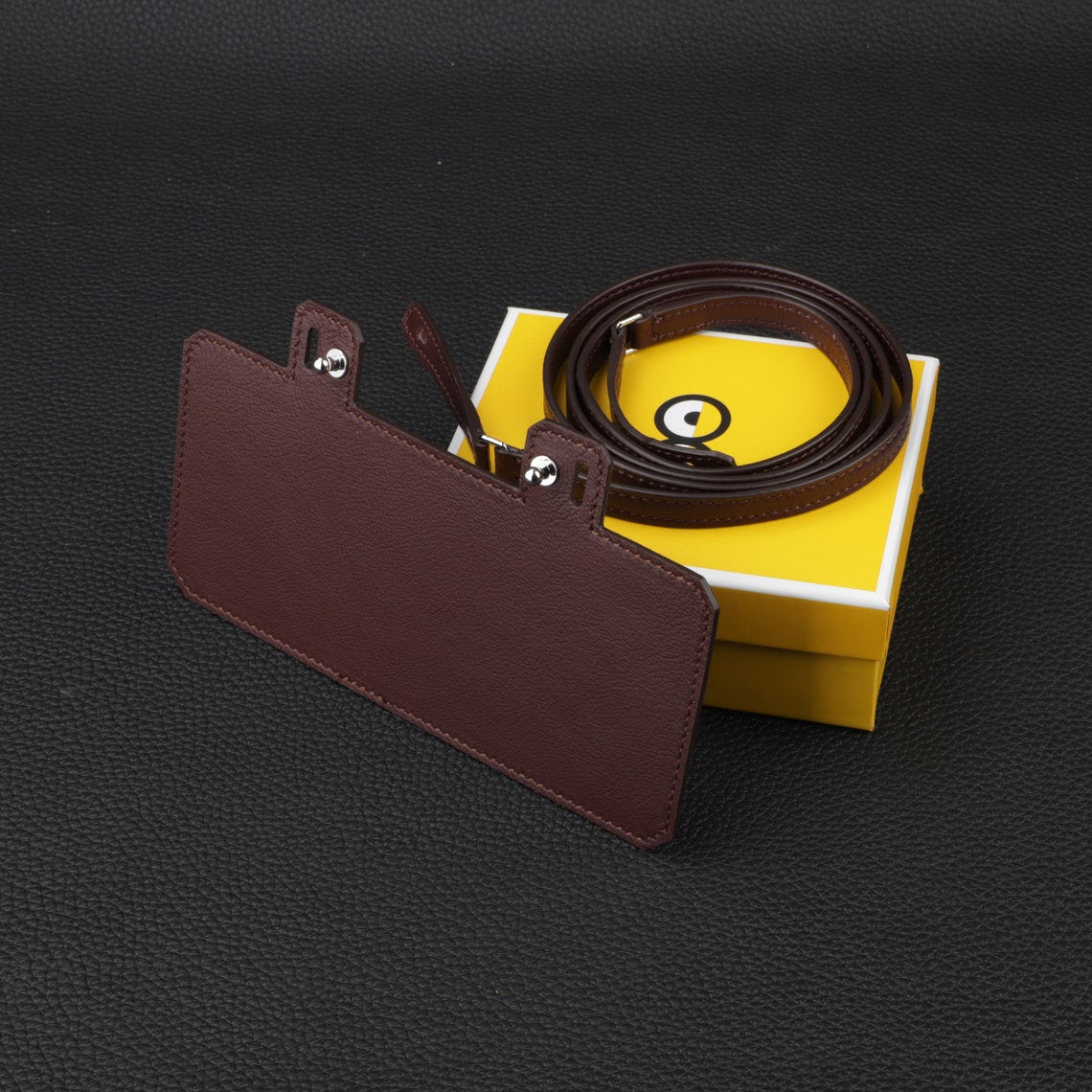 Epsom Leather Wallet Shoulder Strap: Kelly & Constance Wallet Insert (12mm)