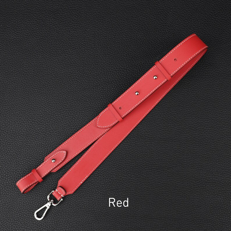 Hermès Style Swift Leather Adjustable Backpack Straps (30mm Wide, Set of 2): Luxury Replacement Bandoulière for Backpacks