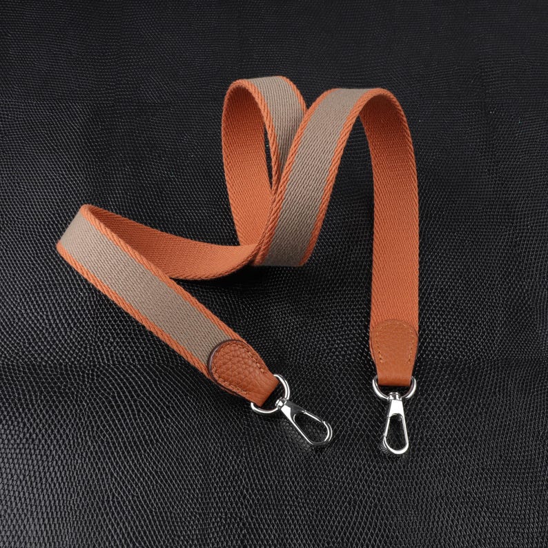 25mm Bi-color canvas shoulder and clemence leather shoulder strap for evelyn TPM,34 colors avaliable