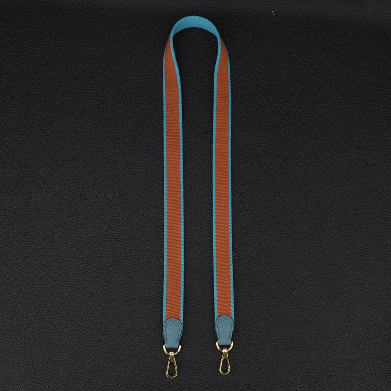 25mm Bi-color canvas shoulder bag strap for evelyn TPM,33 colors avaliable