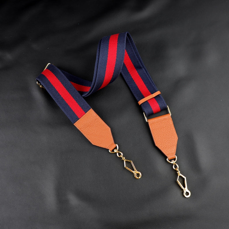 50mm Adjustable crossbody strap for Padlock Saddle Shoulder Bag Coated Canvas and Leather