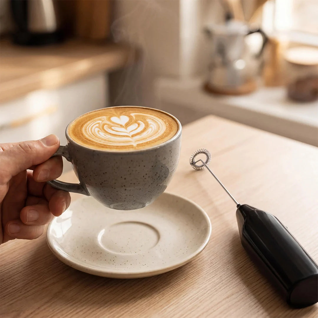 Portable Stainless Steel Electric Milk Frother