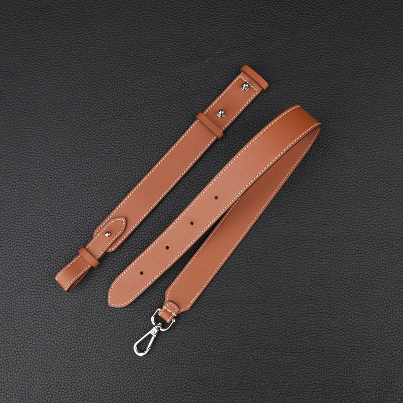 Hermès Style Swift Leather Adjustable Backpack Straps (30mm Wide, Set of 2): Luxury Replacement Bandoulière for Backpacks