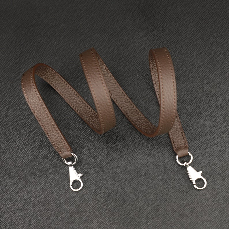 Hermès Style Clemence Leather Bandoulière (16mm Slim): Compatible Crossbody/Shoulder Strap for Small & Mini Bags