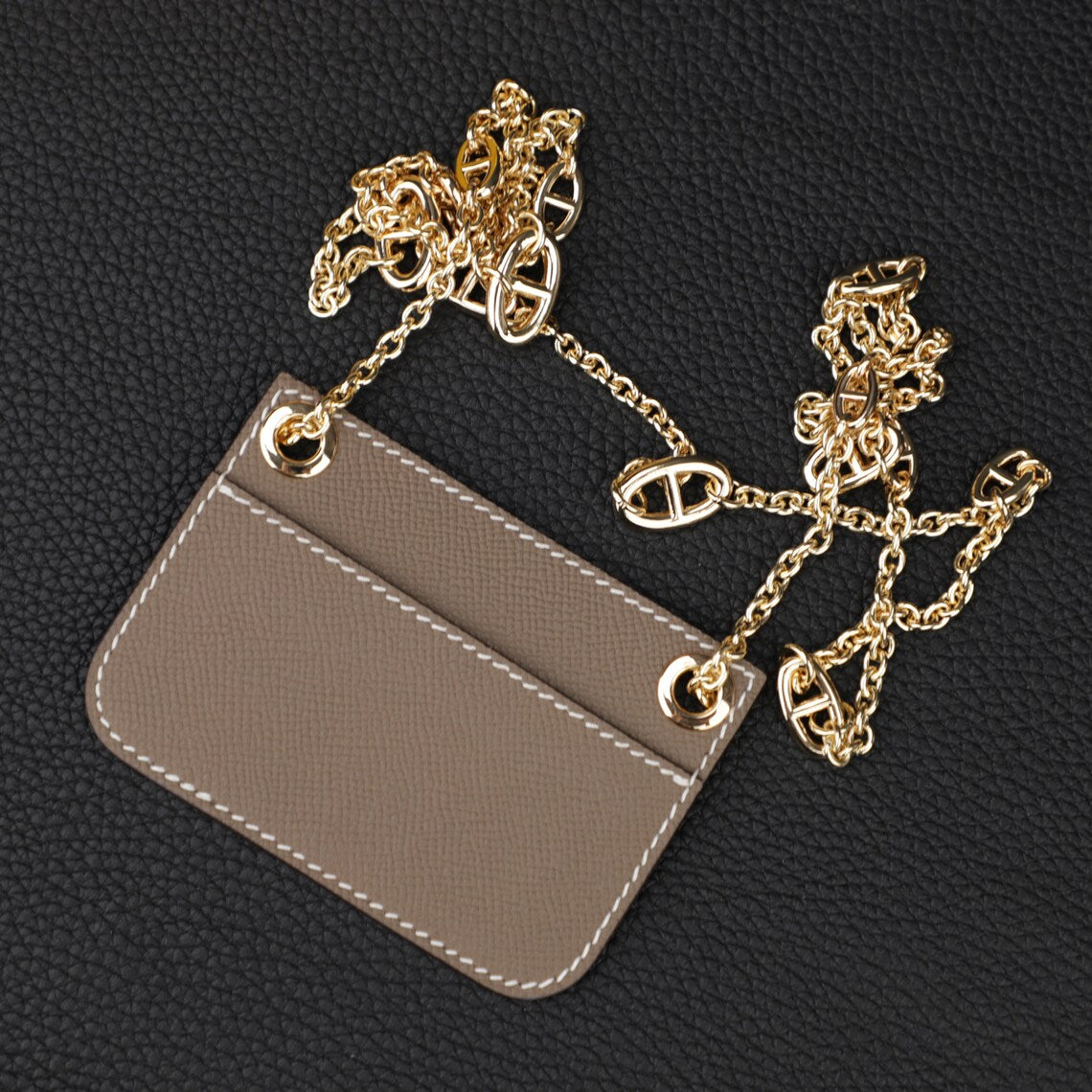 Epsom Leather Wallet Insert with Strap for Constance Slim Wallet