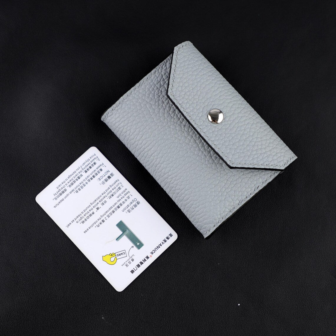 Handmade Clemence Leather Pocket | Hand-Stitched Bag Strap Holder or Fashion Belt Accessory