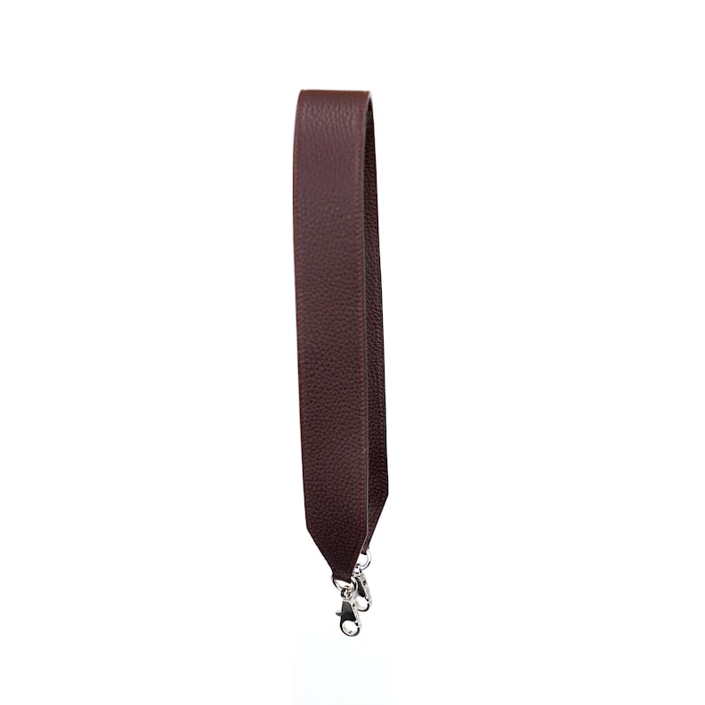 Artisanal Togo Leather Bandoulière (40mm Wide): Hand-Stitched Shoulder Strap Compatible with Birkin & Travel Bags
