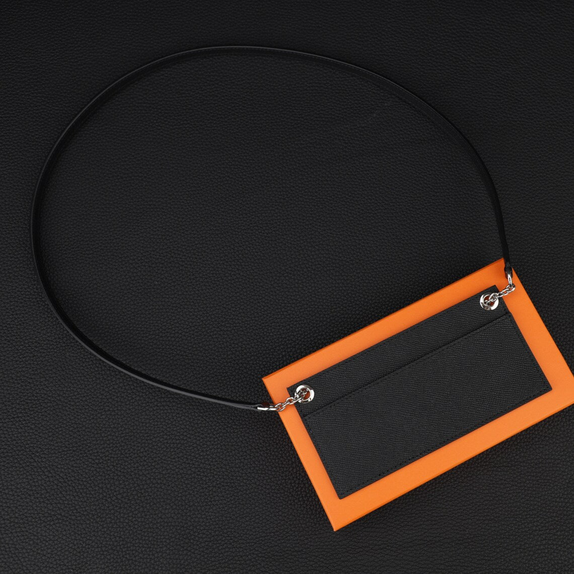 Epsom Leather Wallet Insert & Shoulder Strap: Crossbody Purse Strap