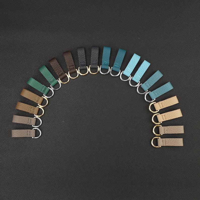 Togo Leather Shoulder Strap Rings: Birkin/Kelly Pochette Adapter (2pcs)