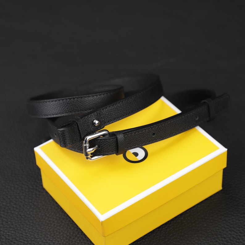 Hermès Style Epsom Leather Adjustable Bandoulière (15mm Ultra-Slim): Compatible Crossbody Strap for Mini Bags & Pochette