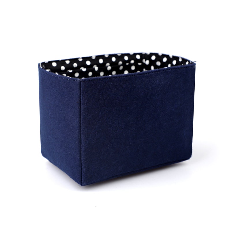 Felt & Polka Dot Cotton Liner Bag: Picotin Bag Organizer