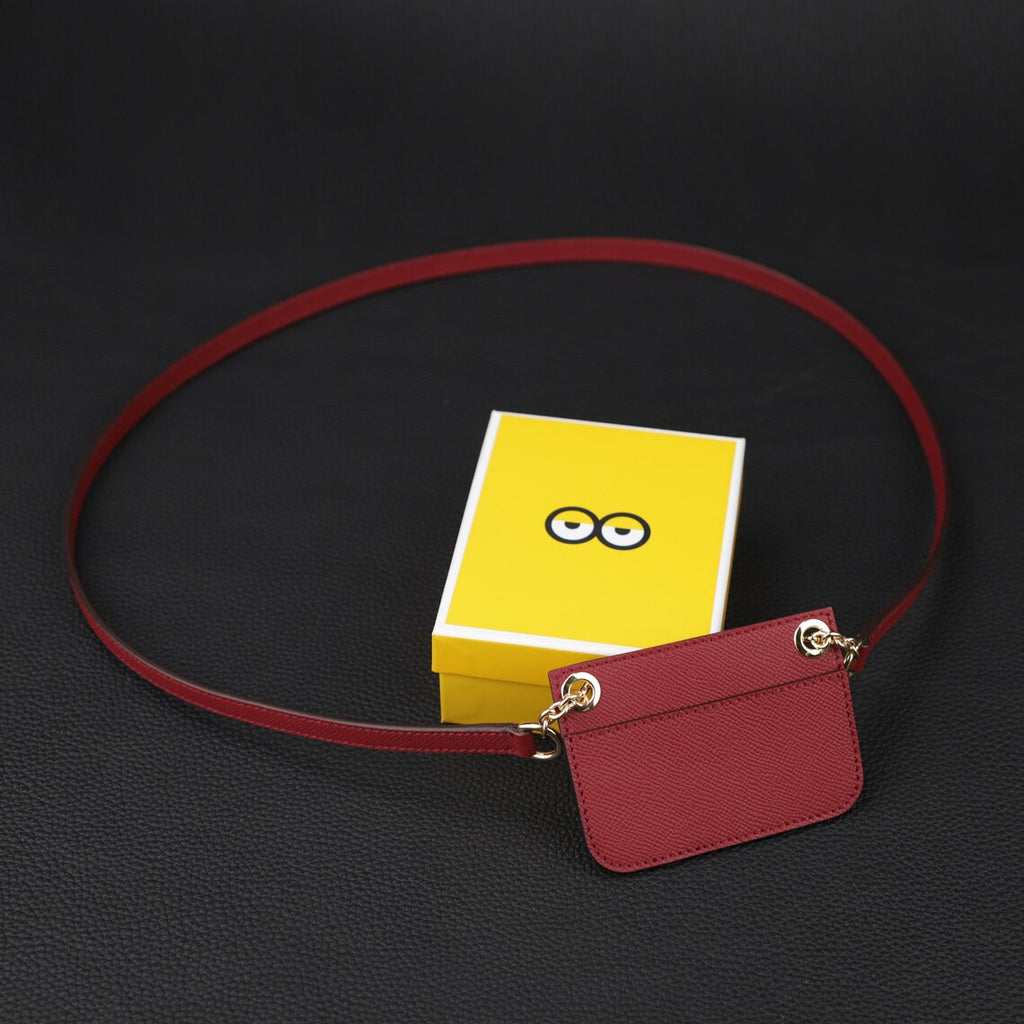 Epsom Leather Wallet Insert with Strap for Constance Slim Wallet