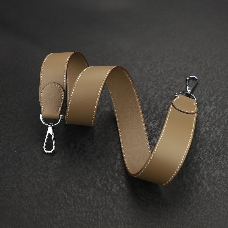 Hermès Style Swift Leather Bandoulière (38mm Wide): Compatible Shoulder Strap Replacement for Kelly Bags